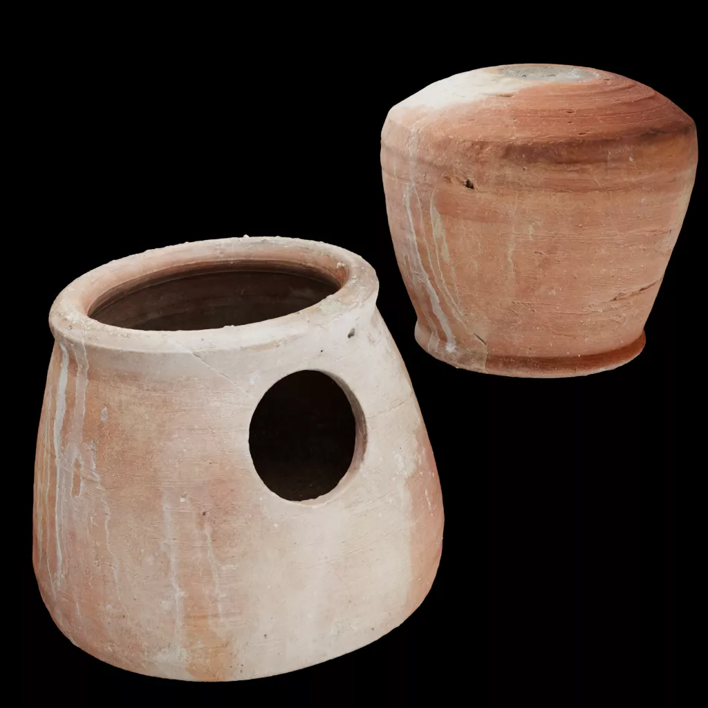 Clay Bird House - Traditional Terracotta Nesting Pot 3D Mode Low-poly 3D model