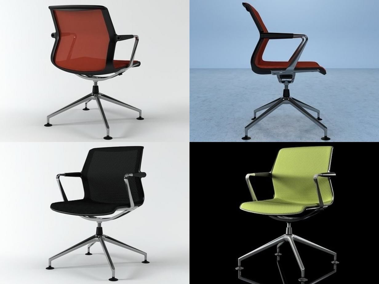 Unix chair 4star base 3D model CGTrader