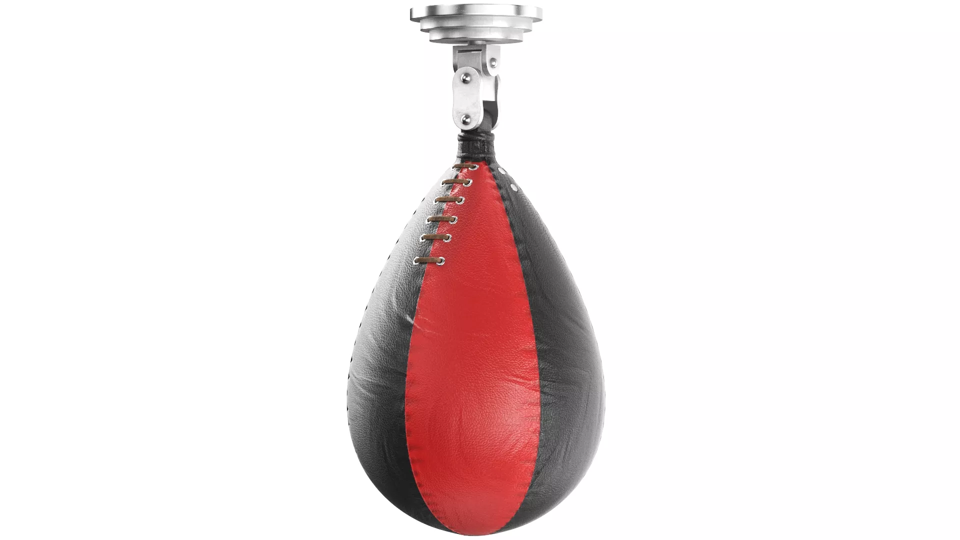Red Punching Speed Bag 3D model