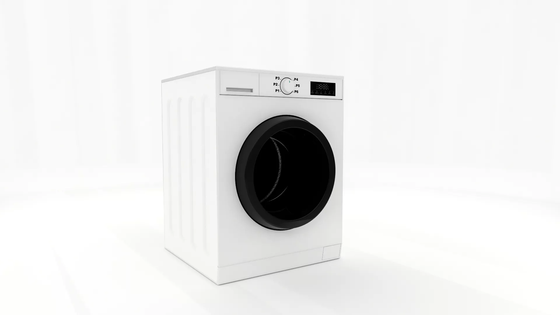 WASHING MACHINE 01 Low-poly 3D model