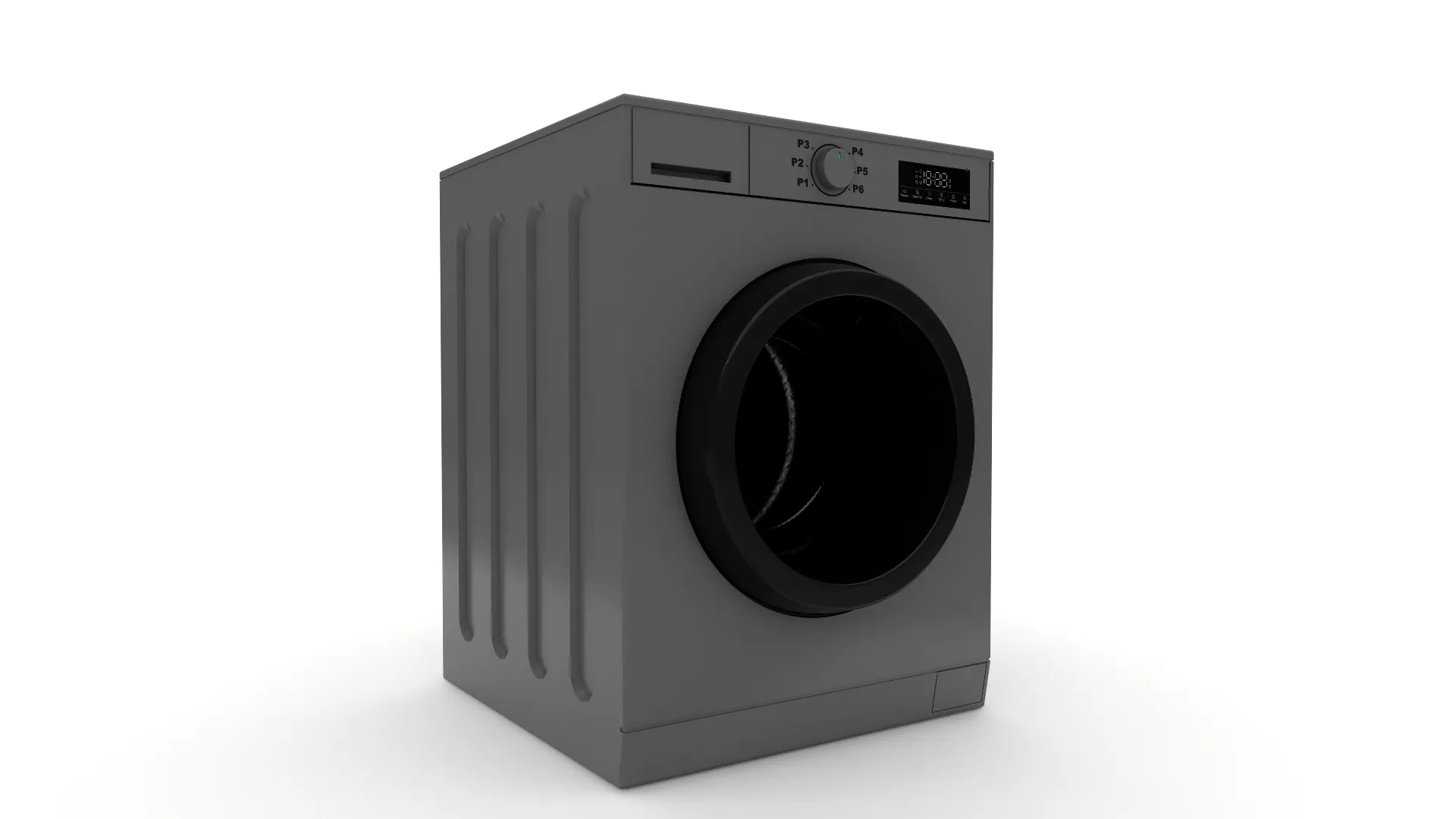 WASHING MACHINE 02 Low-poly 3D model