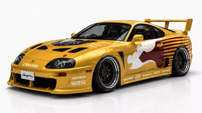 Toyota Supra A80 Fast And Furious Car 3d model Supra