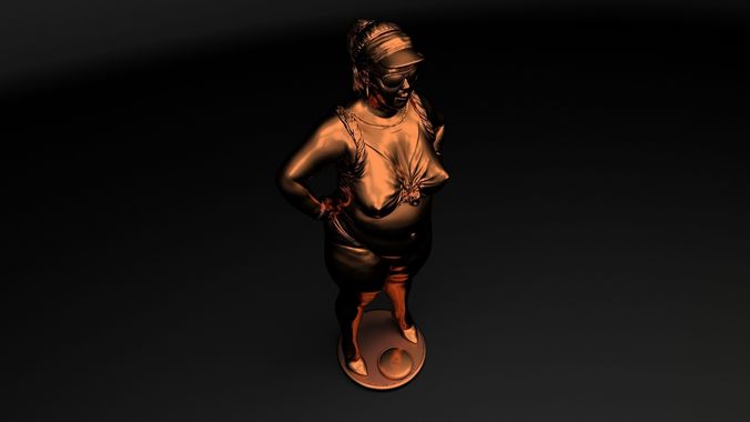 3d Print Ready Bastard Woman Statue 3D print model