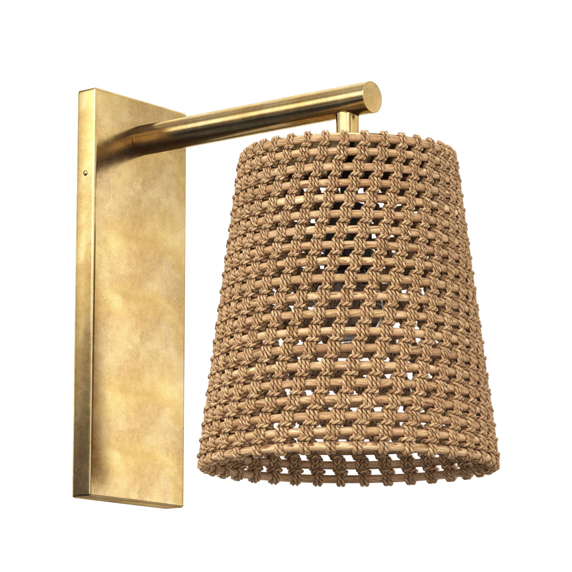 Green Oaks Sconce Antique Brass 3D model