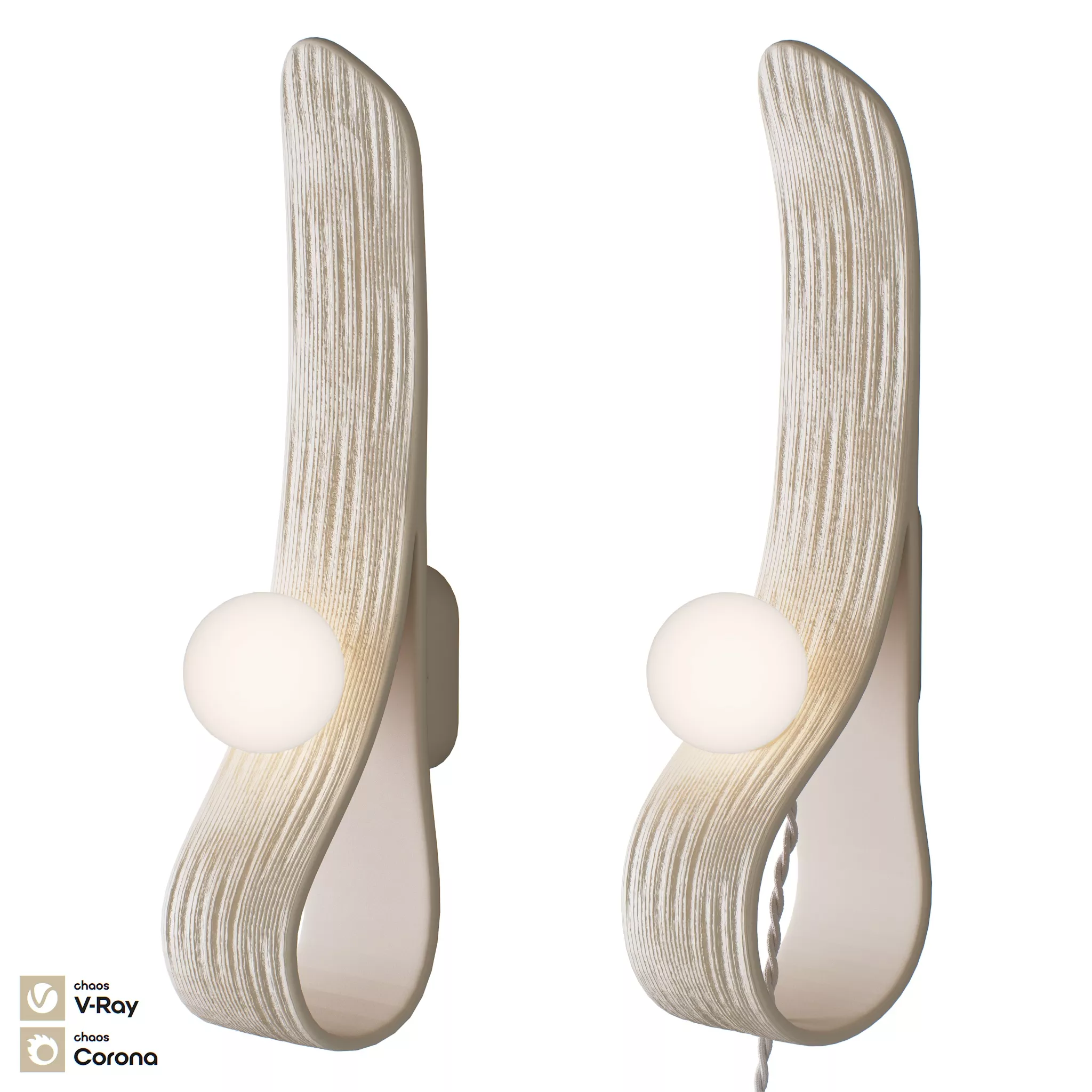 Polina Artamonova Wall Lamp Lenta One 3D model
