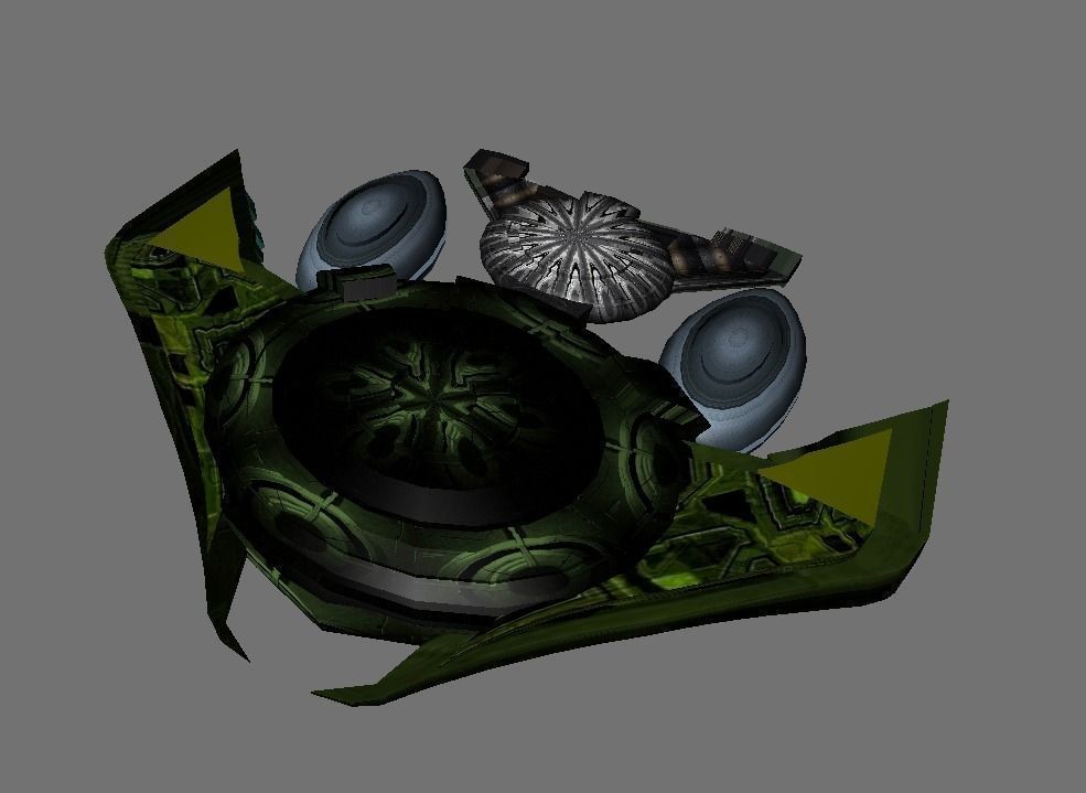 Futuristic Spacecraft 3D print model_2