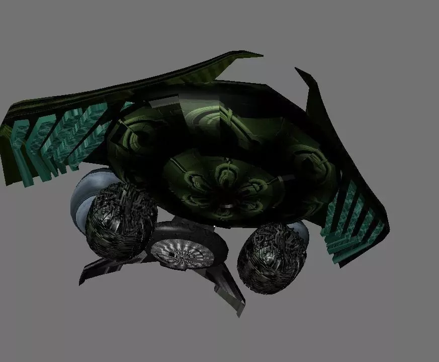 Futuristic Spacecraft 3D print model_0