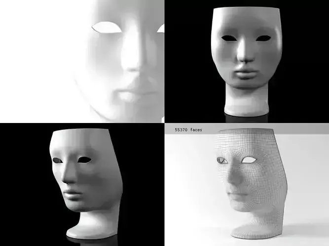 Nemo set of different colored head vases