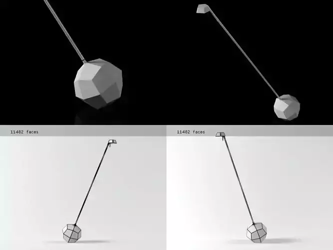 Miyake table lamp designed