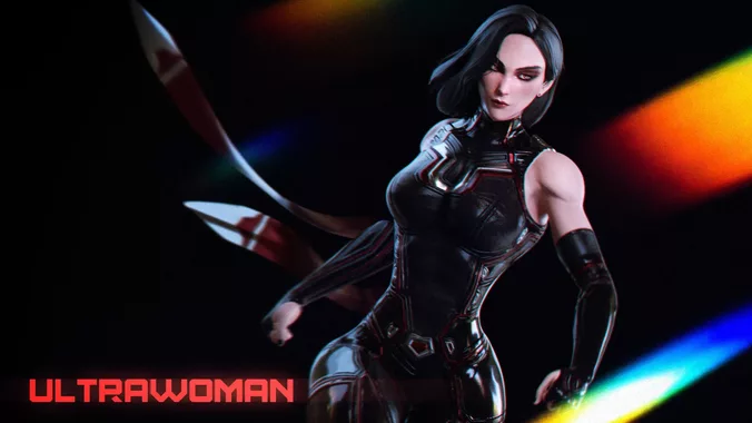 Female Superhero Game Character - Ultrawoman