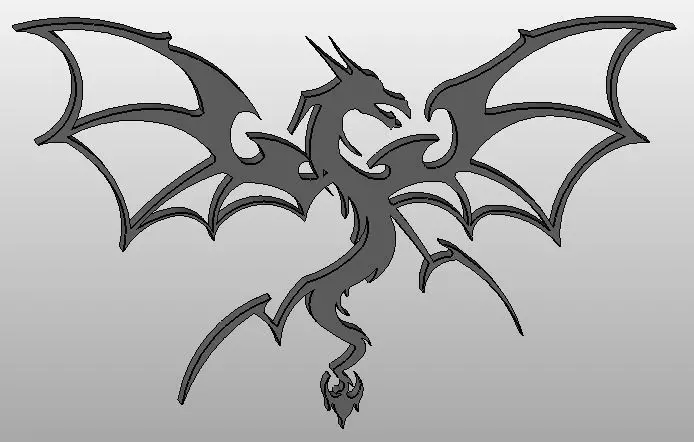 Dragon Free 3D print model_0