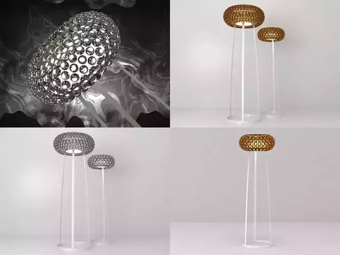 Caboche floor lamp 3D model