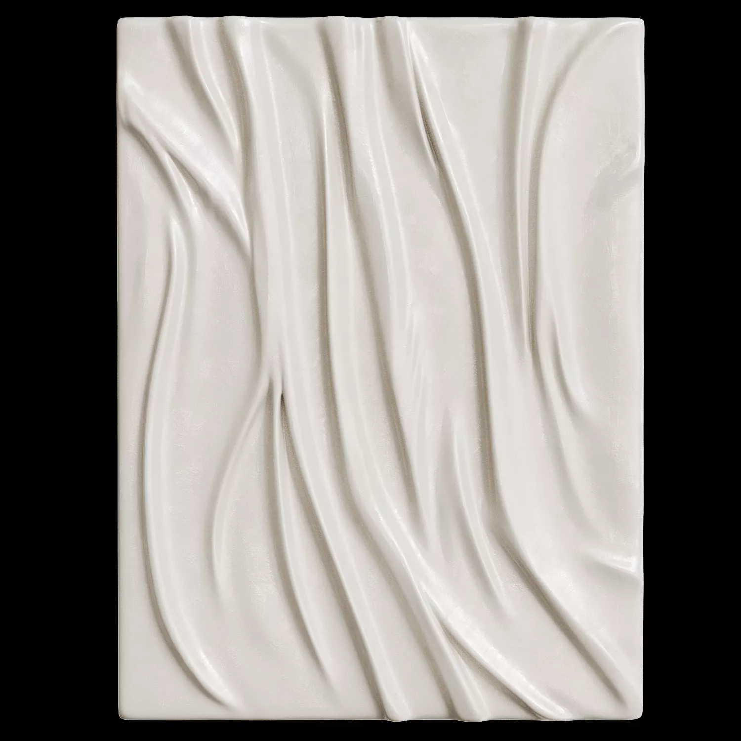 Volumetric White Panel Wall Decor 3D model