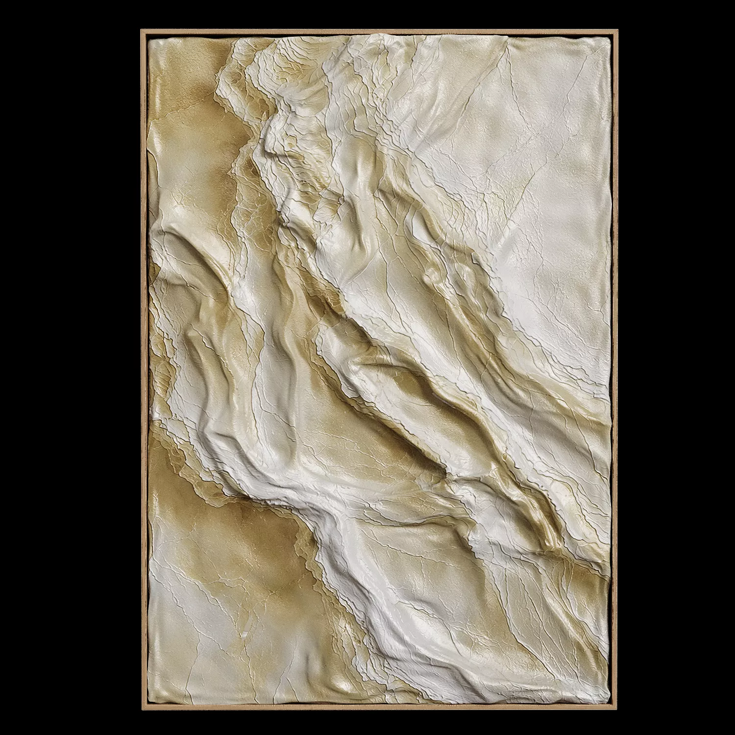 White Wall Decor Sculpture 3D model