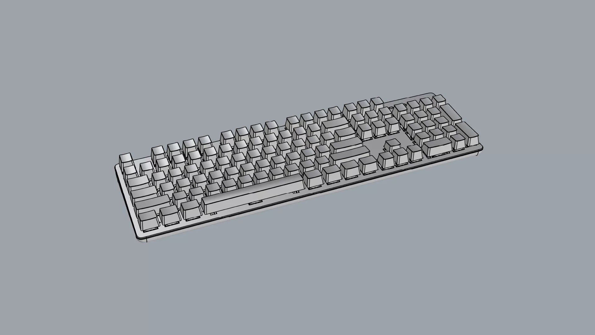 Mechanical Keyboard 3D model