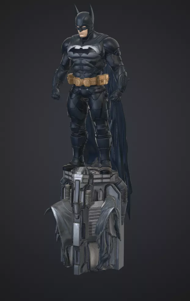 Batman Fan Art Highly Detailed 3D Printable Statue STL 3D print model