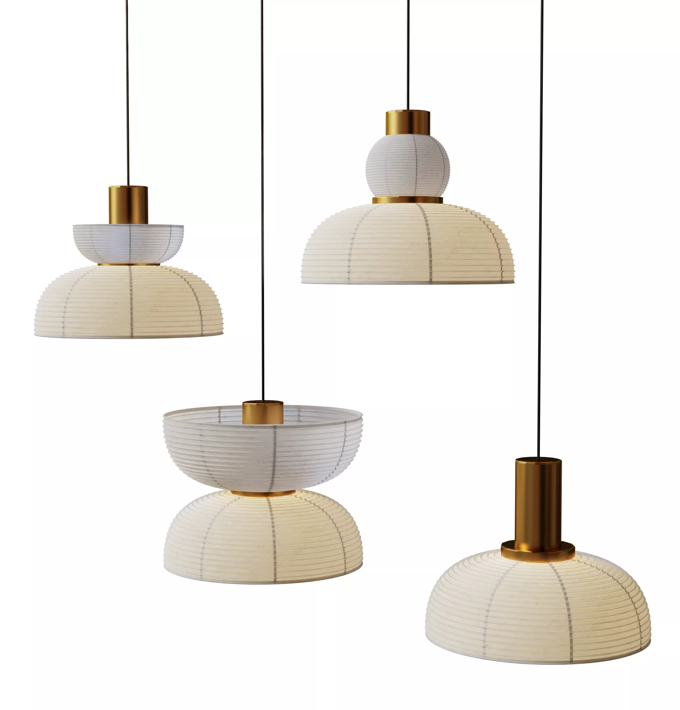 Collection of Modern Chandelier 3D model