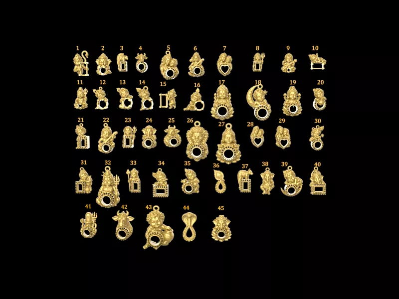 Childhood Lords solid pendant 3D print model