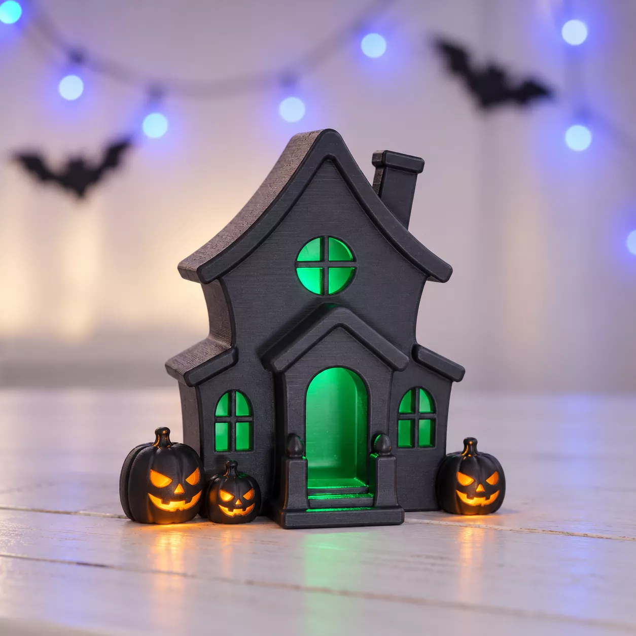 Haunted House Candle Holder 3D print model