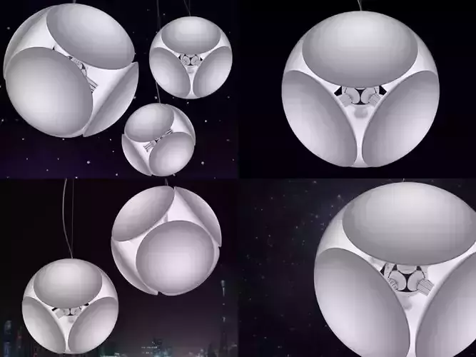 Bubble Pendant Light 3D model