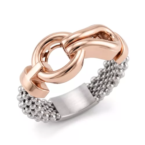small size toggle clasp mesh ring with support