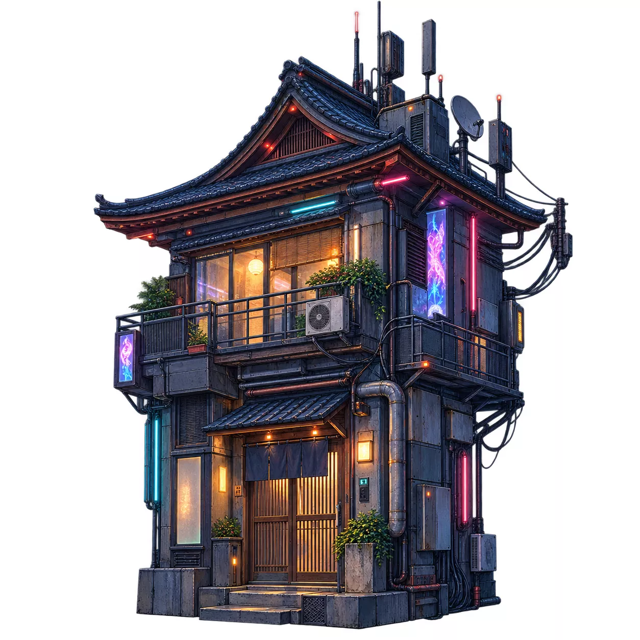 casa japonesa 3D model