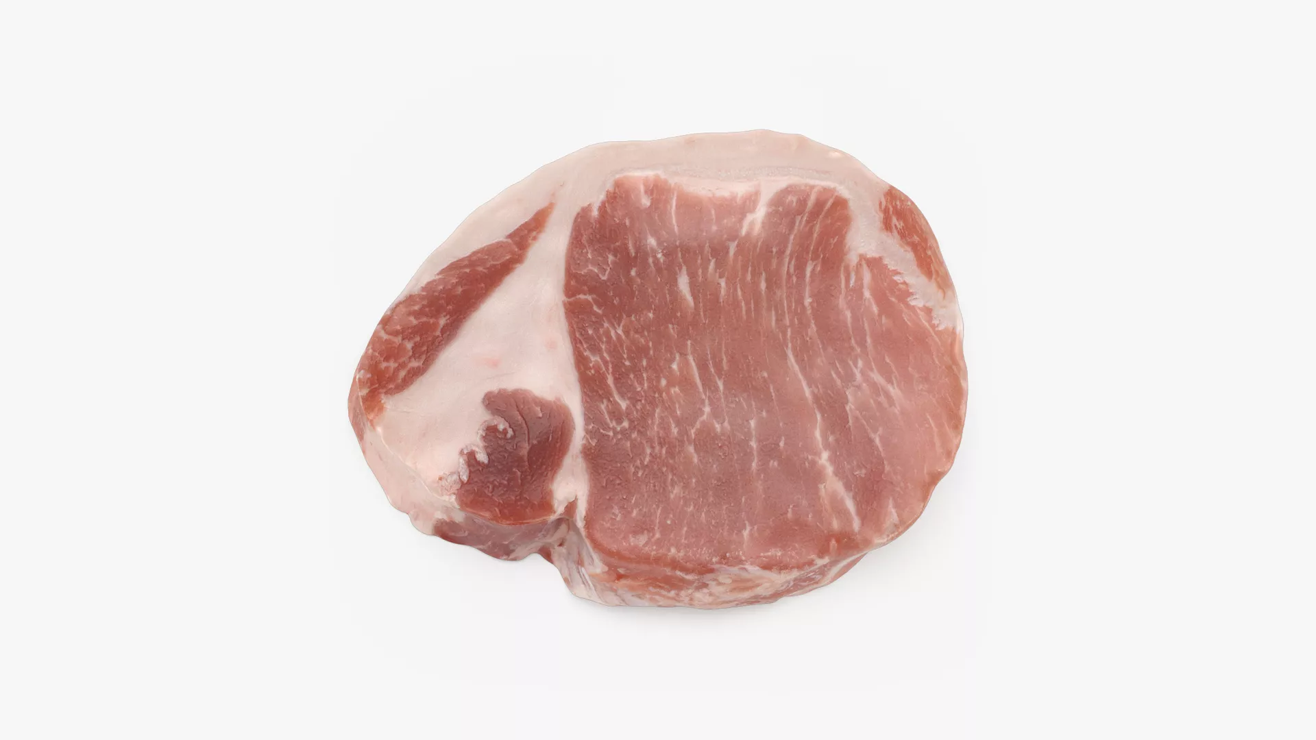 Raw Pork Loin 01 Low-poly 3D model