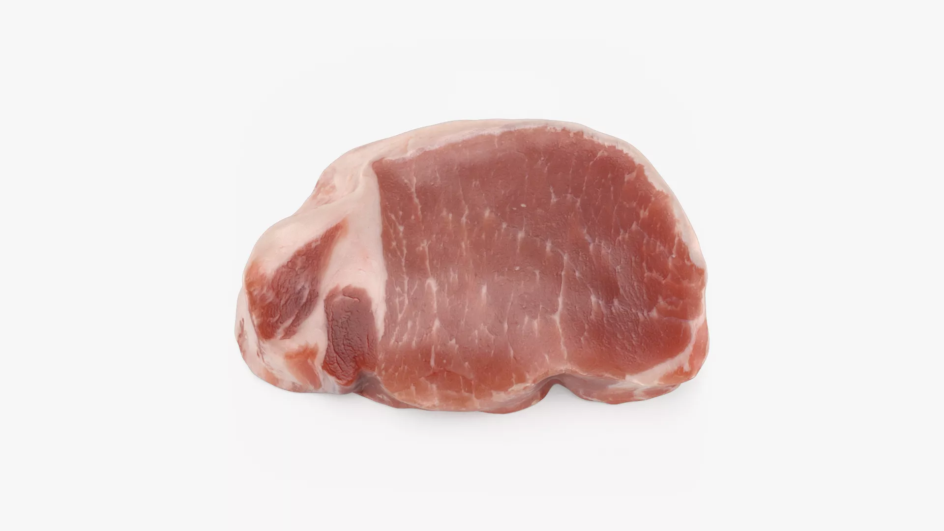 Raw Pork Loin 02 Low-poly 3D model