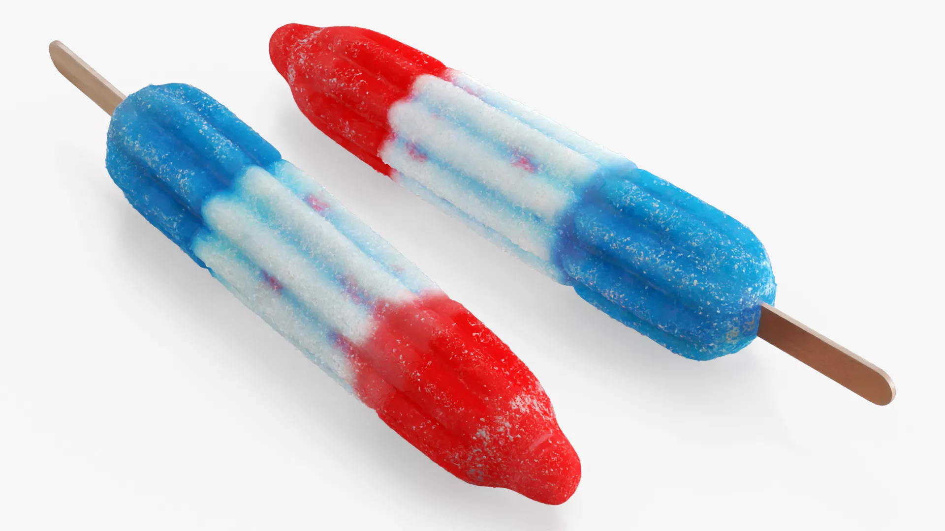Bomb Pop Patriotic Frozen Fruit Ice Multicolor 3D model