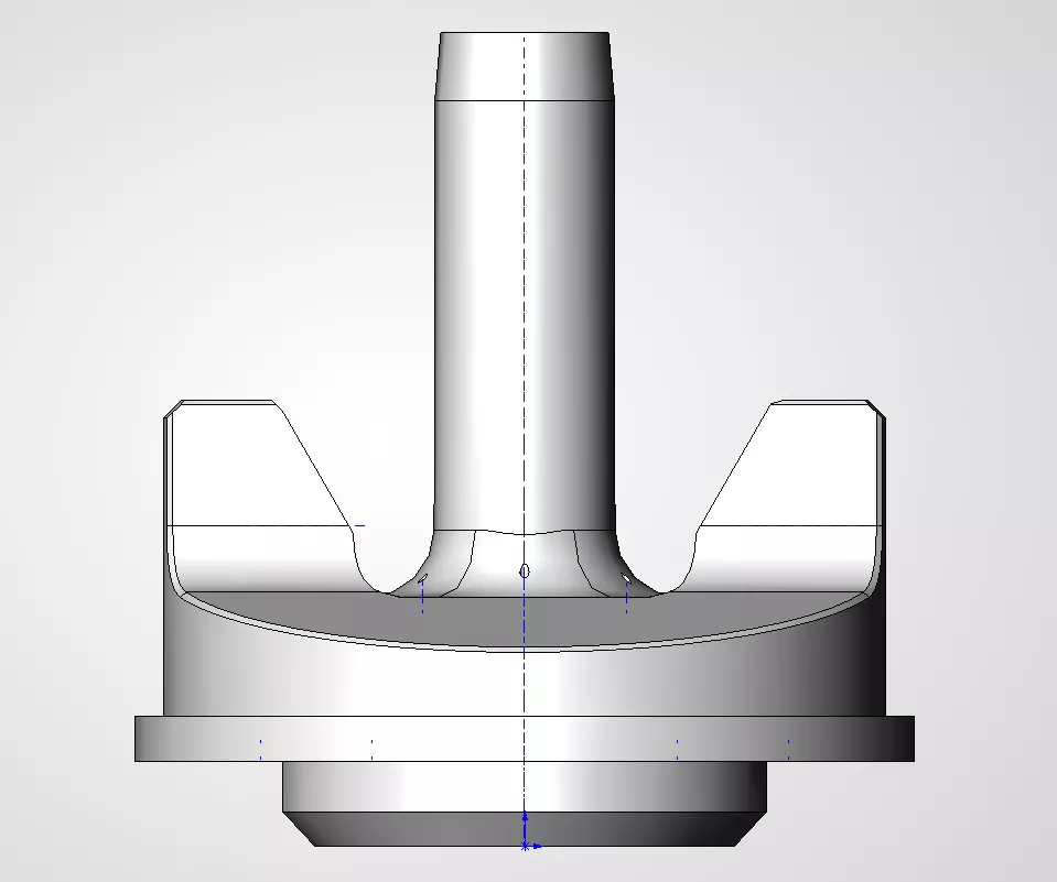 Professional air dummy nozzle for PROGRAMMING of robot gun 8mm 3D print model