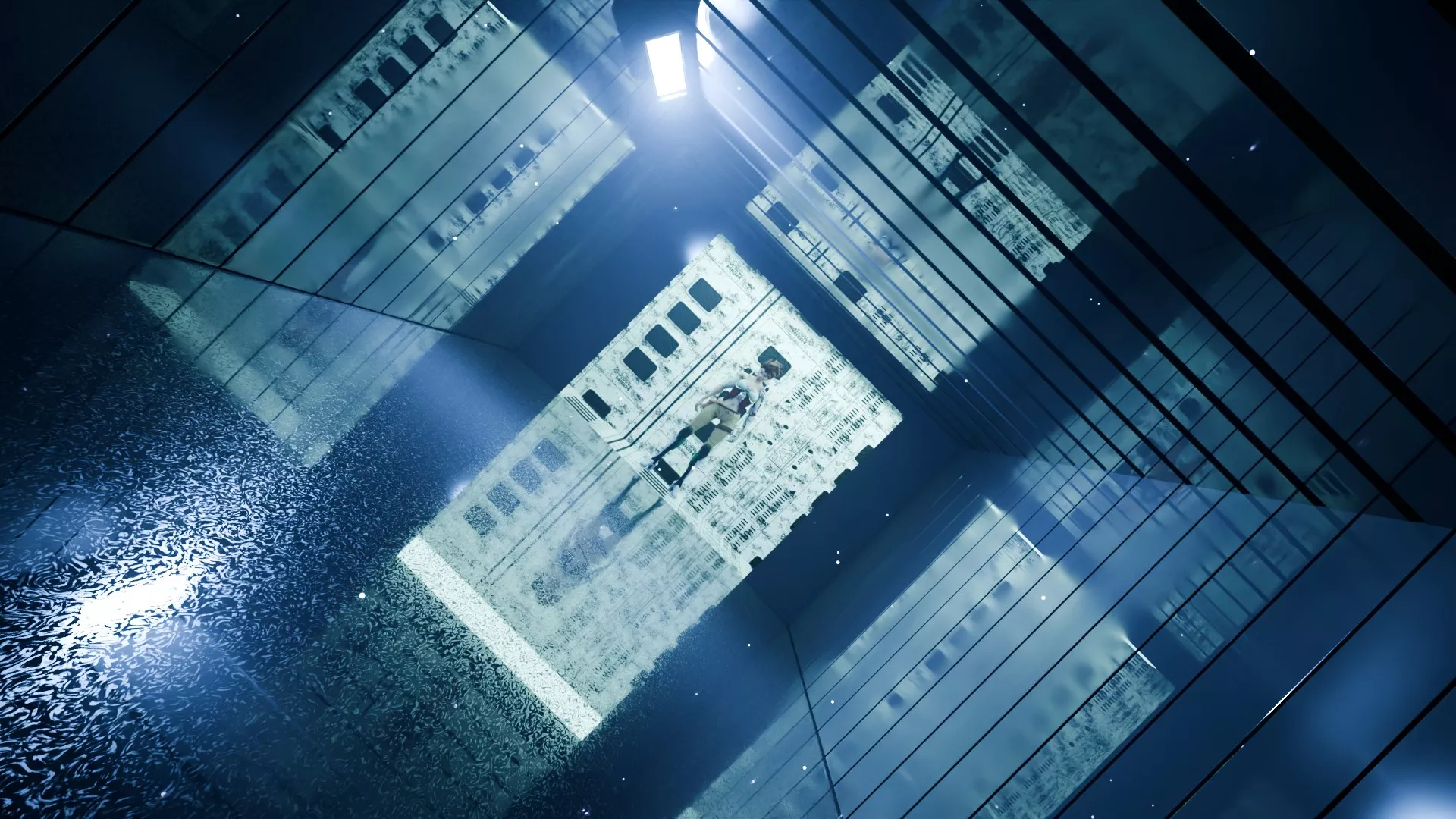 Sci-Fi Vertical Corridor and Atrium Environment 3D model