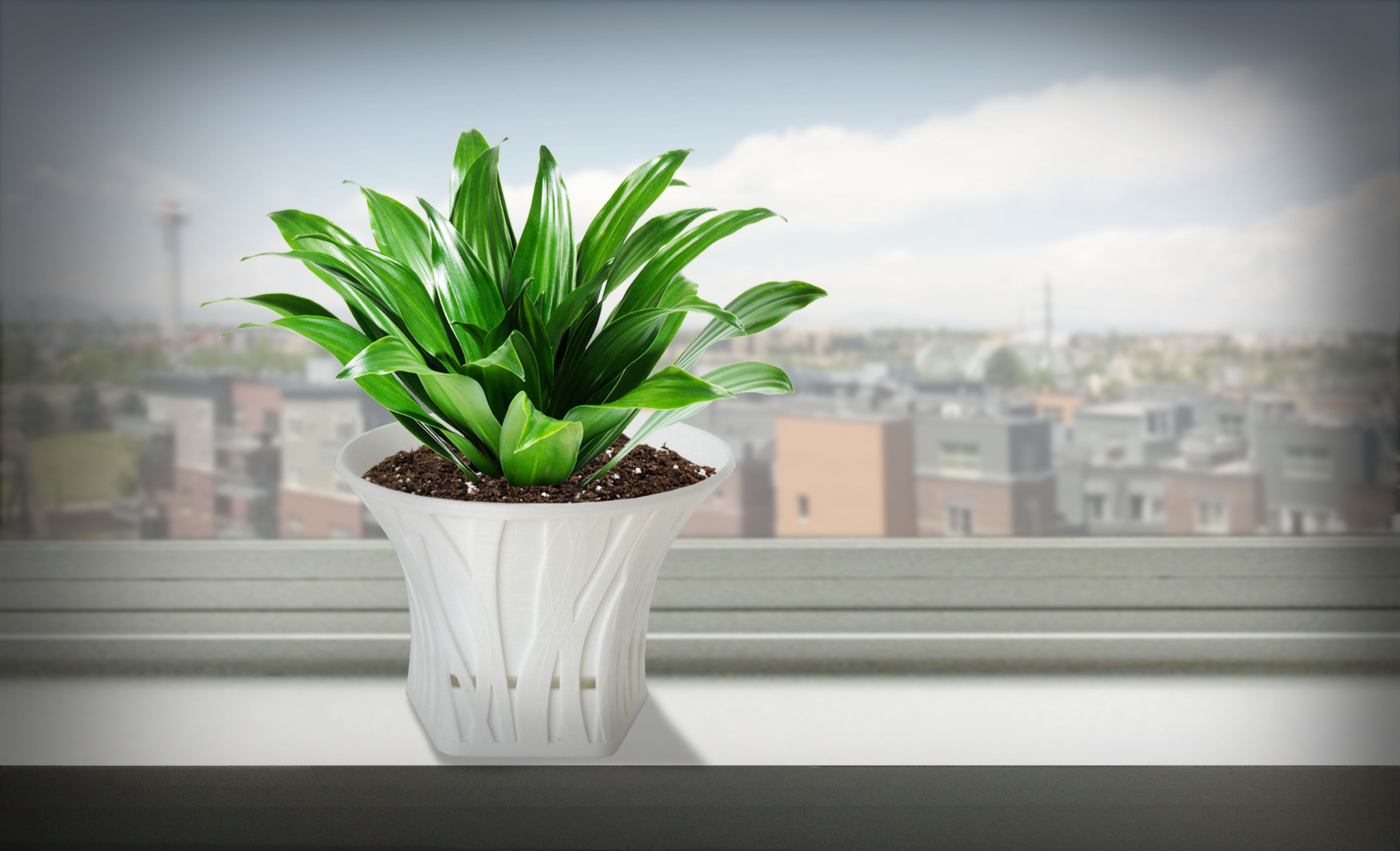 003d - Planter - Morph - Forest Pattern -  3D print model_2