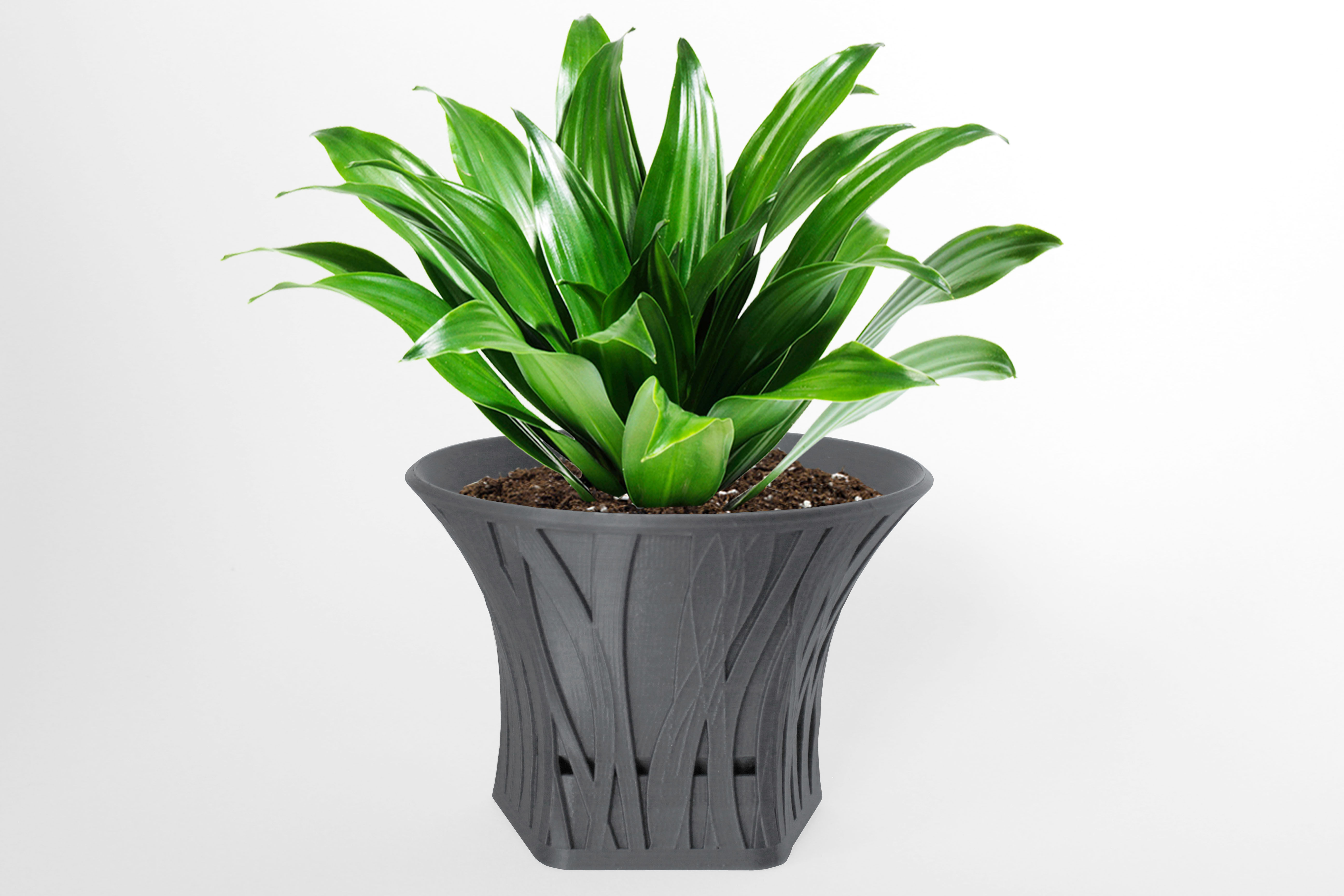 003d - Planter - Morph - Forest Pattern -  3D print model_1