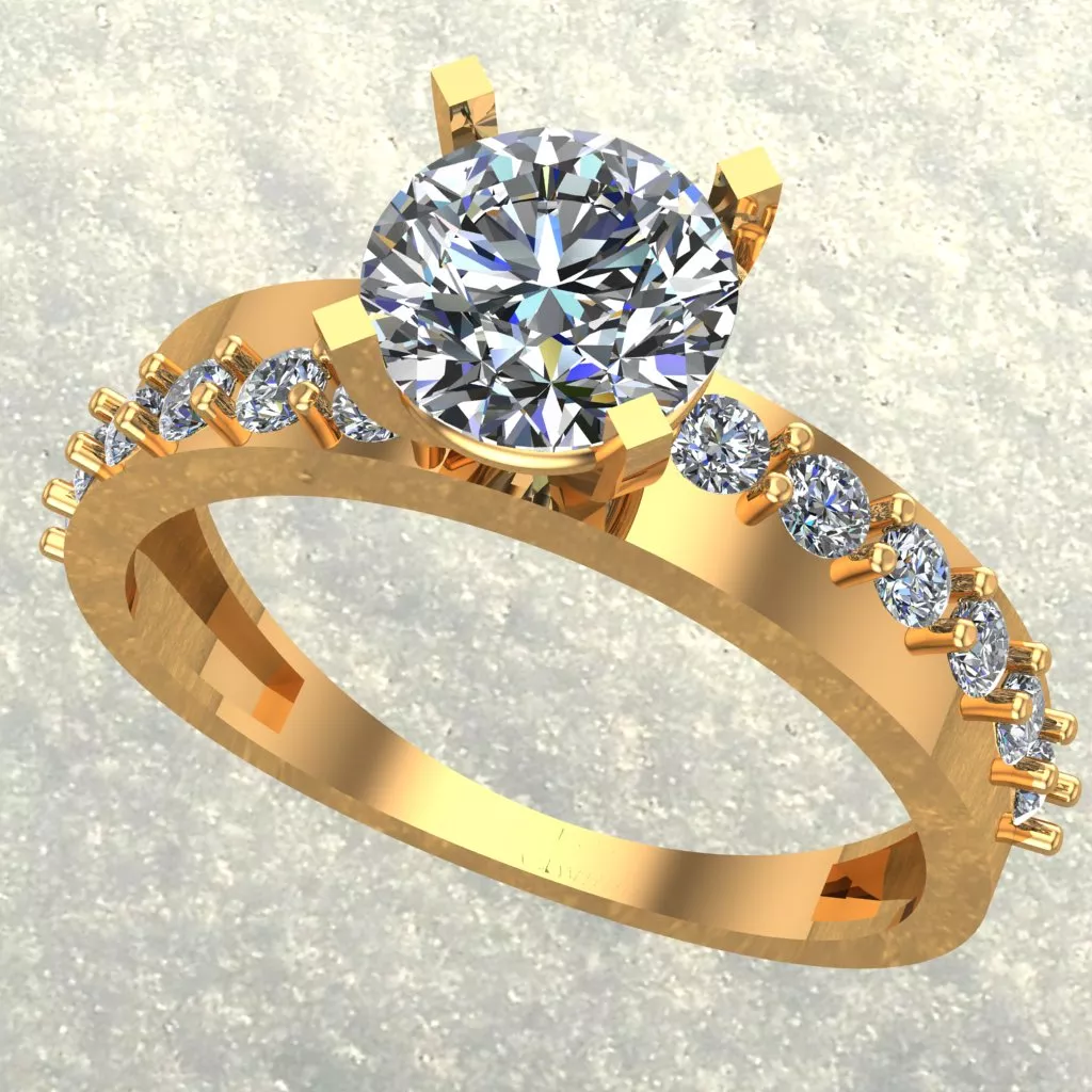Diamond Ring Free 3D print model