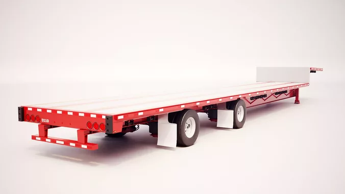 Drop Deck Semi-Trailer - PBR LODs