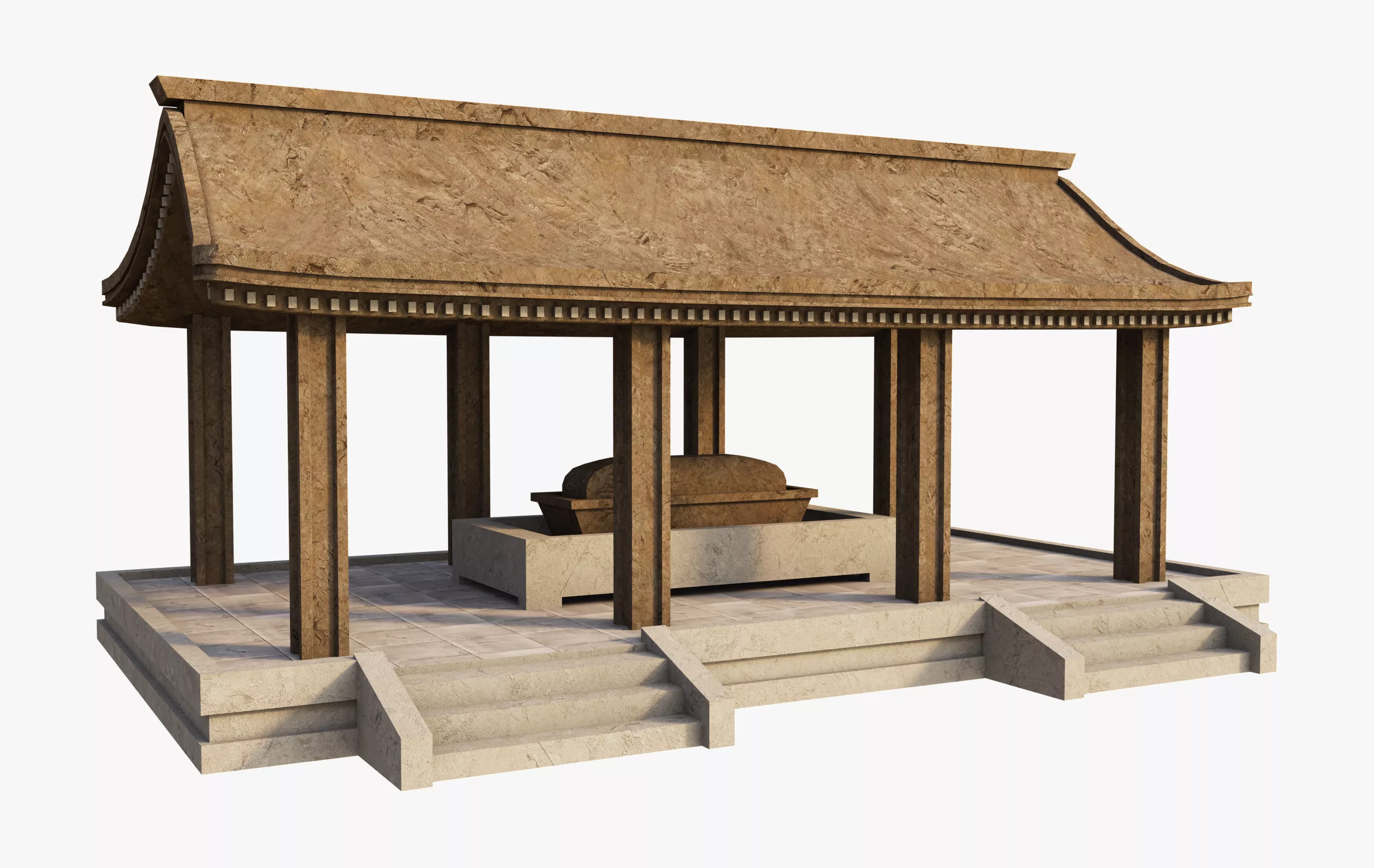 Japan Open Temple Free 3D model