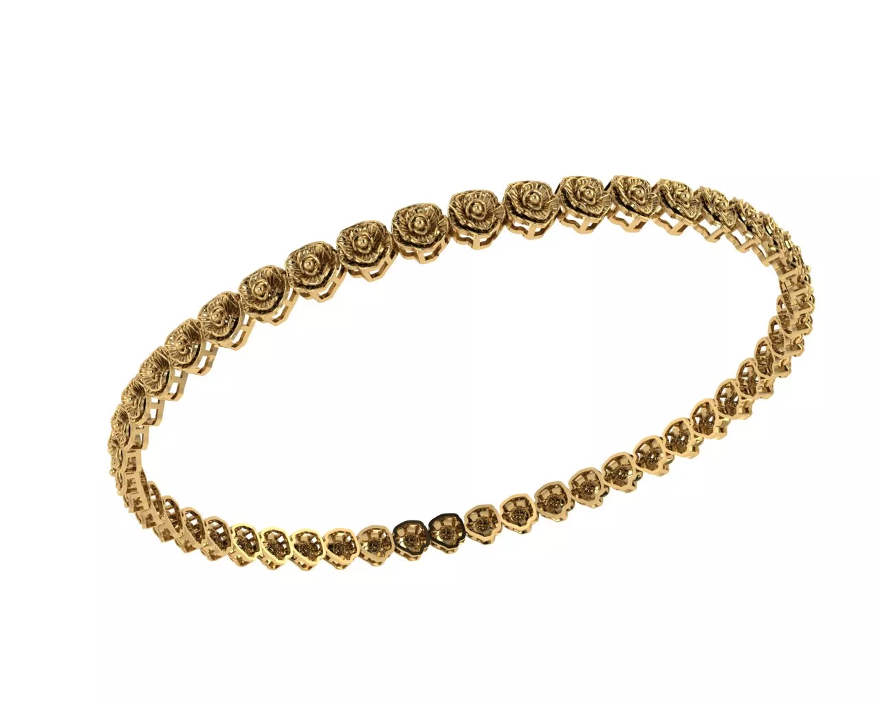 Rose Bracelet 3D print model