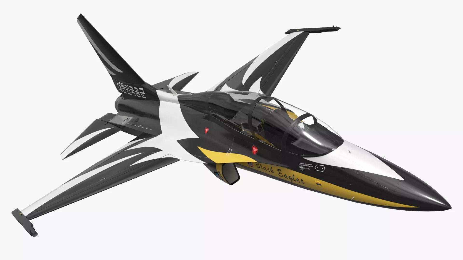 KAI T-50 Golden Eagle Republic of Korea Jet Rigged 3D model