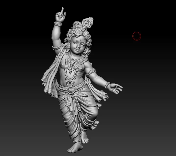 little krishna 3d model 3D print model