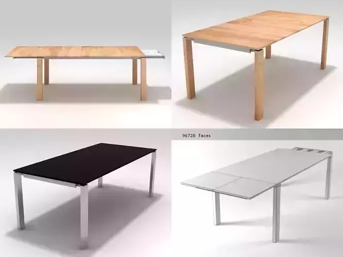 Unico four different dining tables