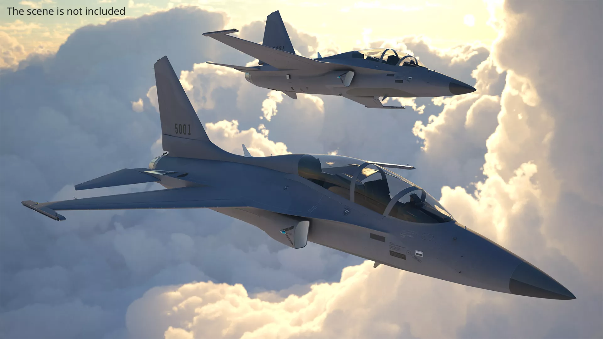 Tactical Fighter Trainer Rigged 3D model