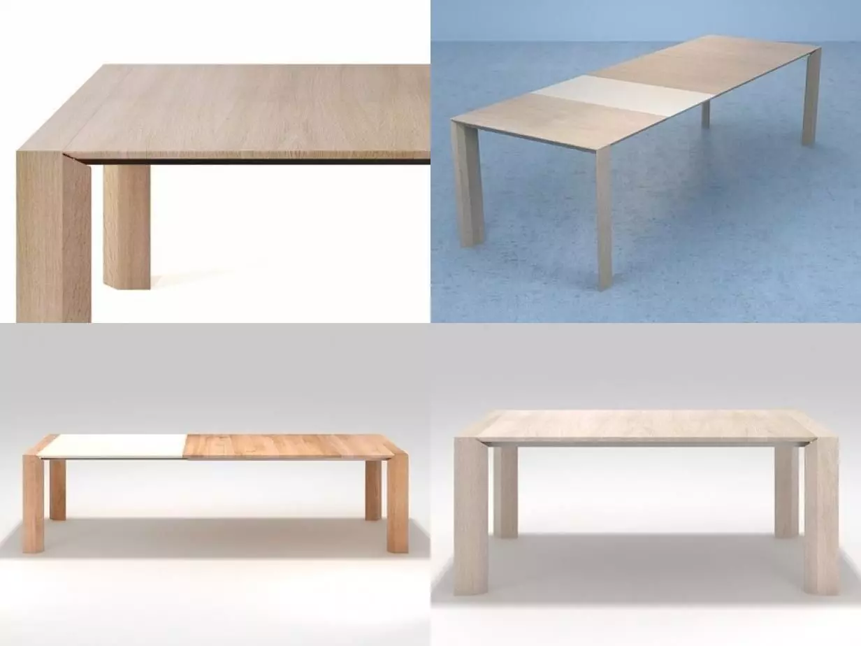 Ovaro four different dining tables 3D model_0