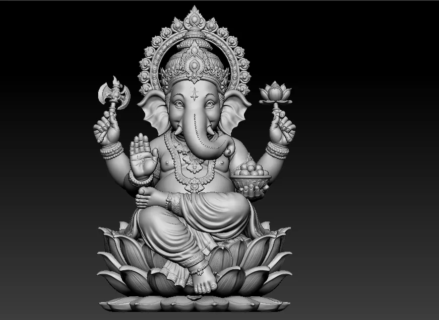 ganesh unique 3d model 3D print model