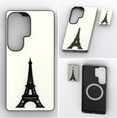 S26 Ultra MagSafe Tower Case and Keyring 3D print model