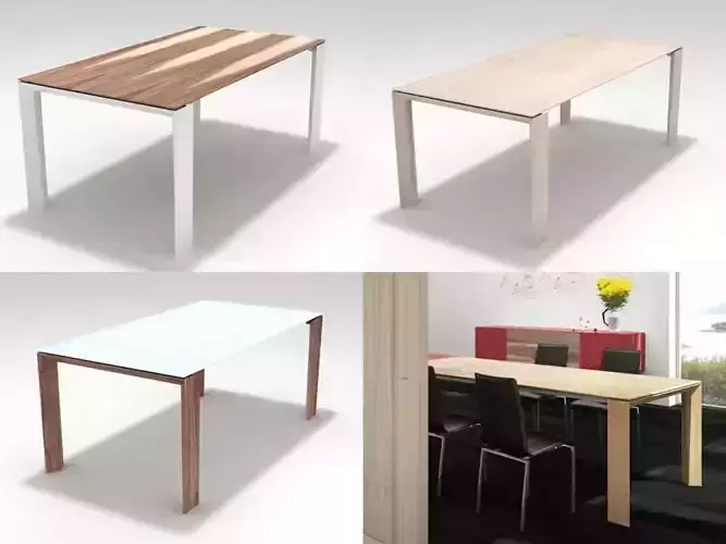 Marano four different tables with top and base