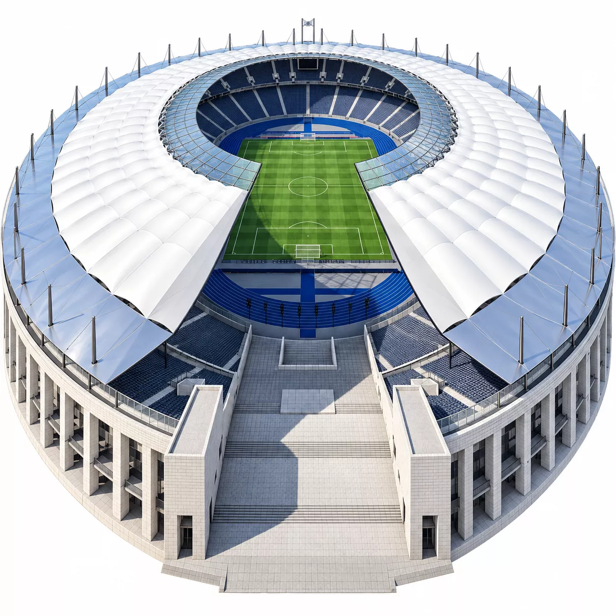 Olympiastadion Berlin Olympic Stadium 3D model