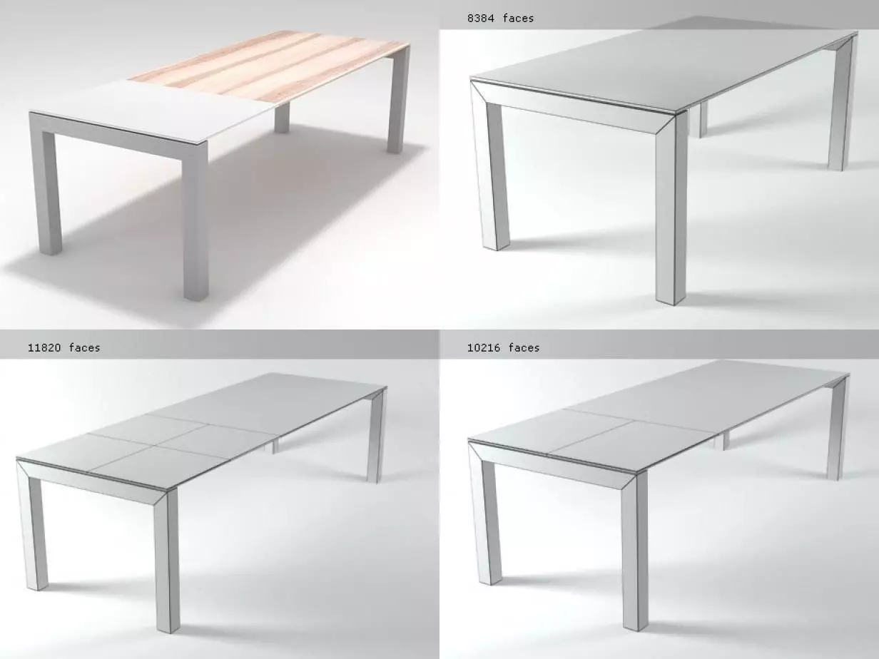 Mara lego dining table 3D model_1