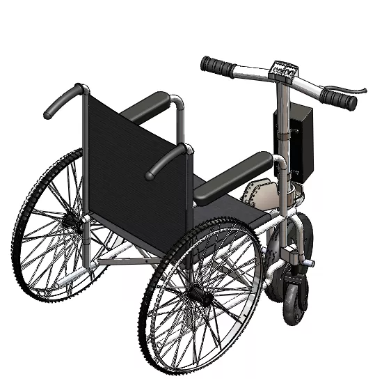 ELECTRIC WHEEL CHAIR FOR MANUFACTURE 3D model