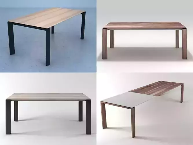 Malva dining table made of wood and metal