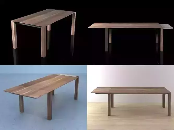 Ales dining table with four legs